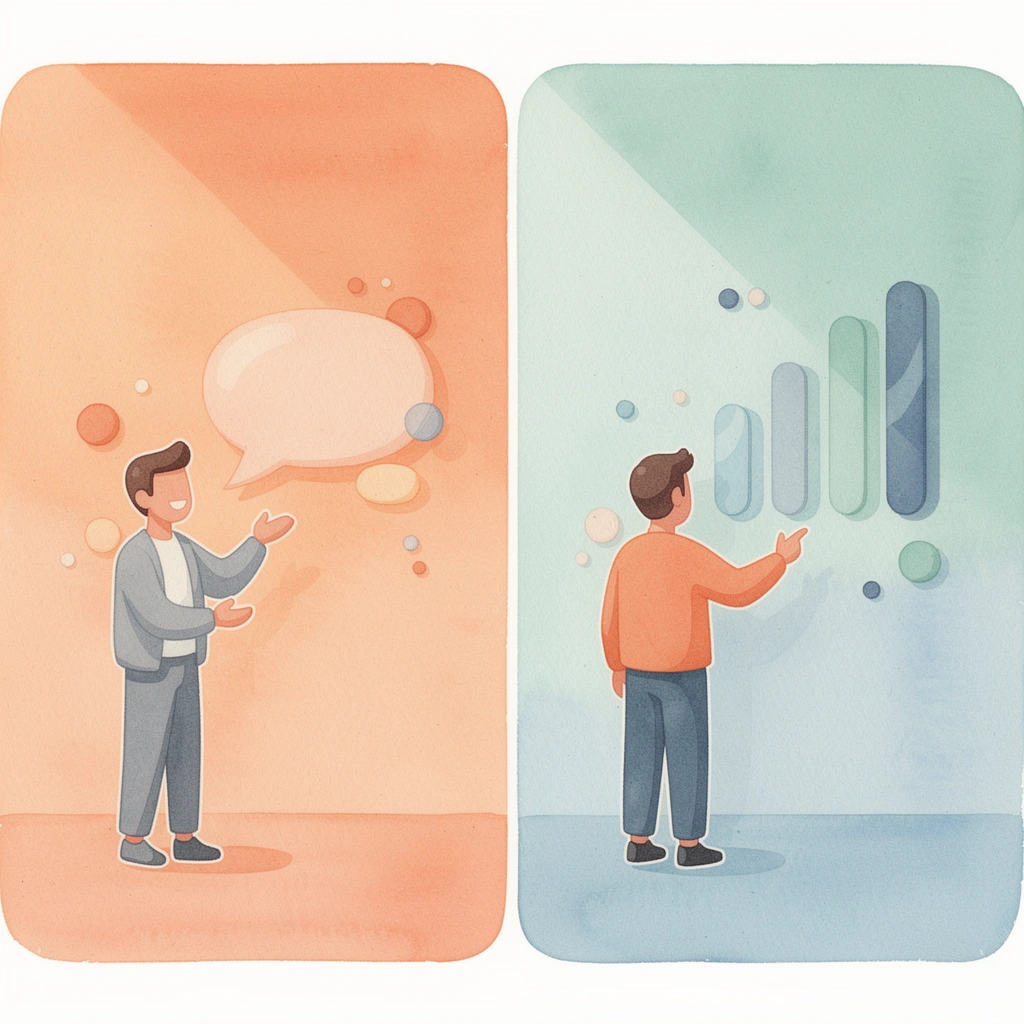 Split scene showing contrast between frustrated teams with rigid workflows and smooth, efficient operations