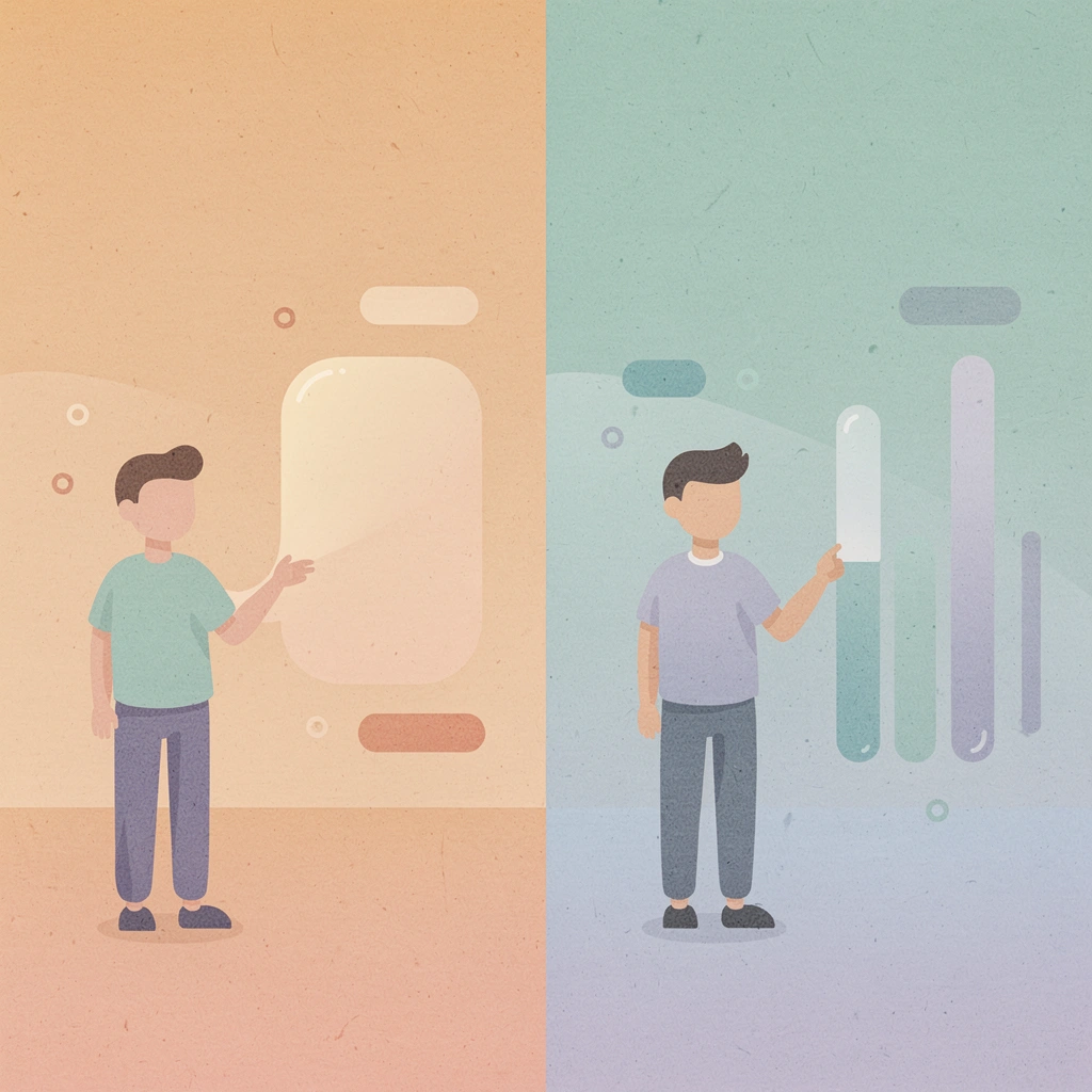  Split scene comparing traditional AI bottlenecks with modern voice AI solutions