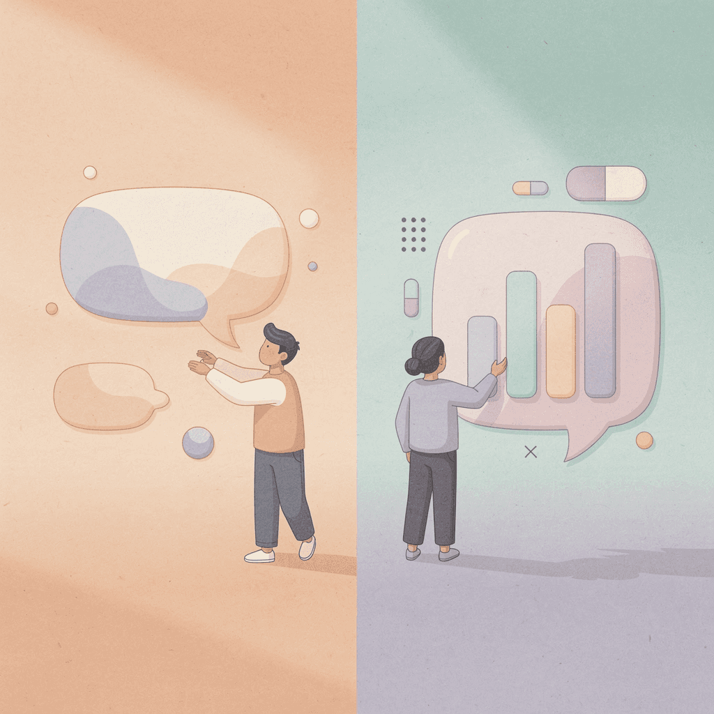 Split scene showing frustrated customer experience versus smooth service
