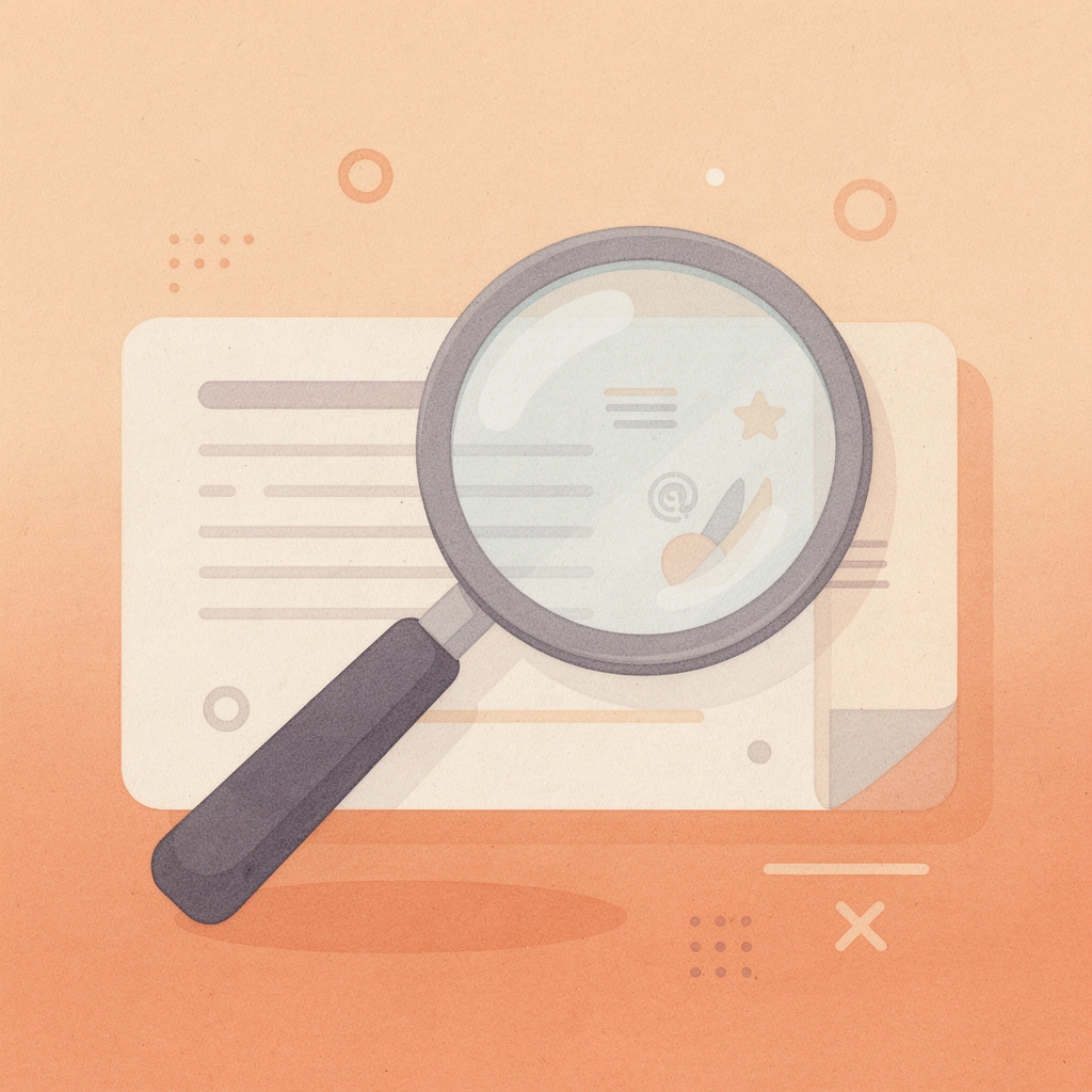 Magnifying glass examining small service failures