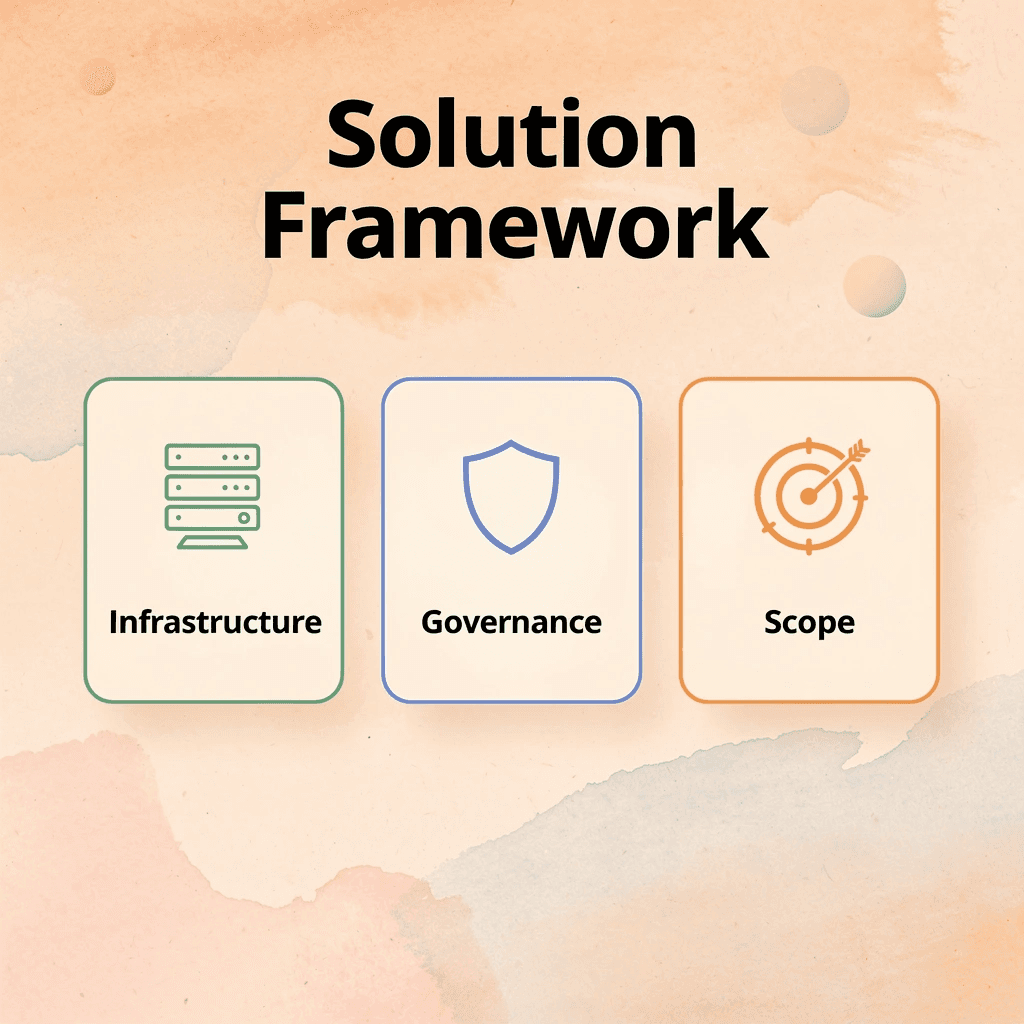 Solution framework for AI agent deployment