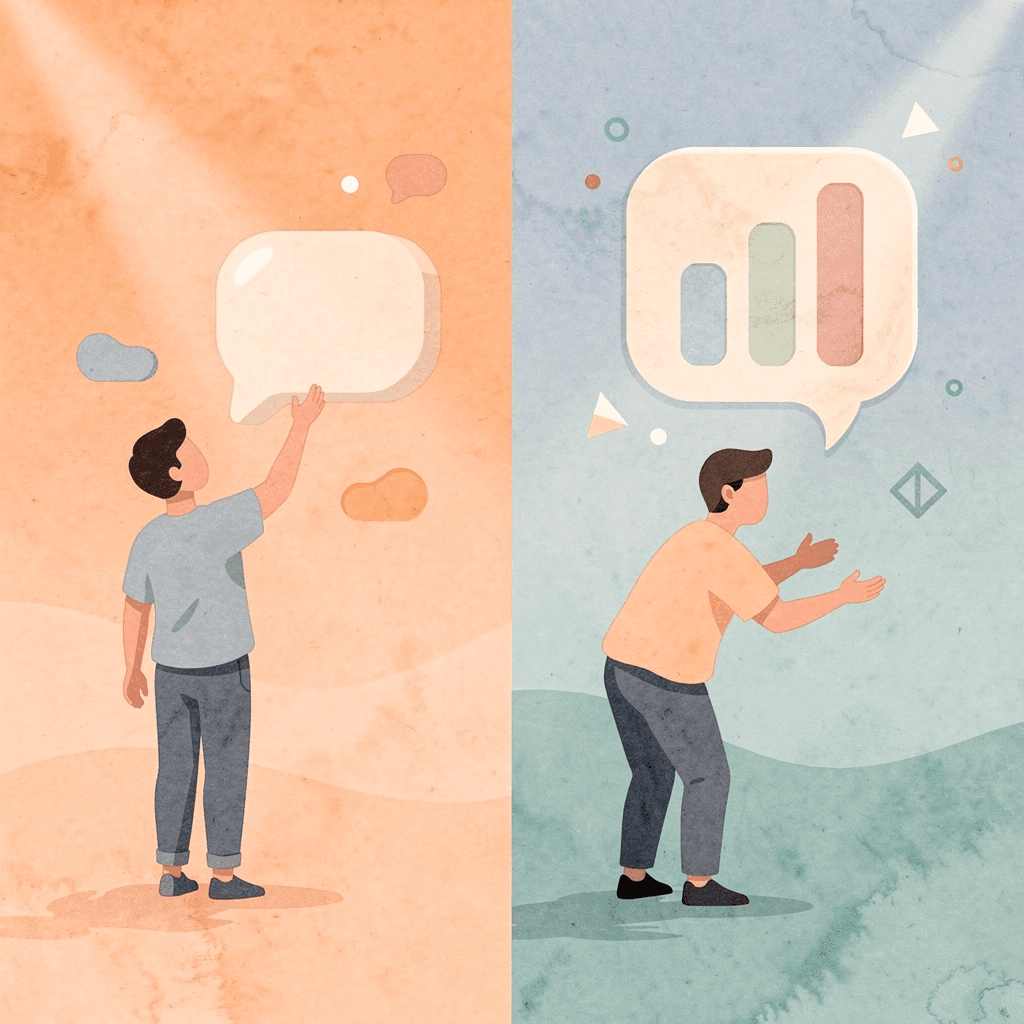 Scene illustration contrasting an isolated AI agent with an integrated AI system
