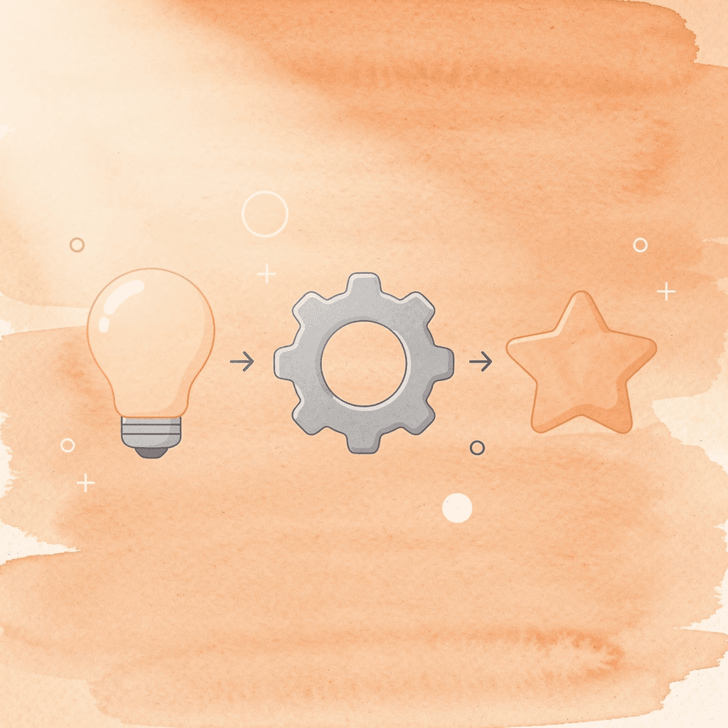 Three connected icons representing ongoing optimization, training, and strategic implementation