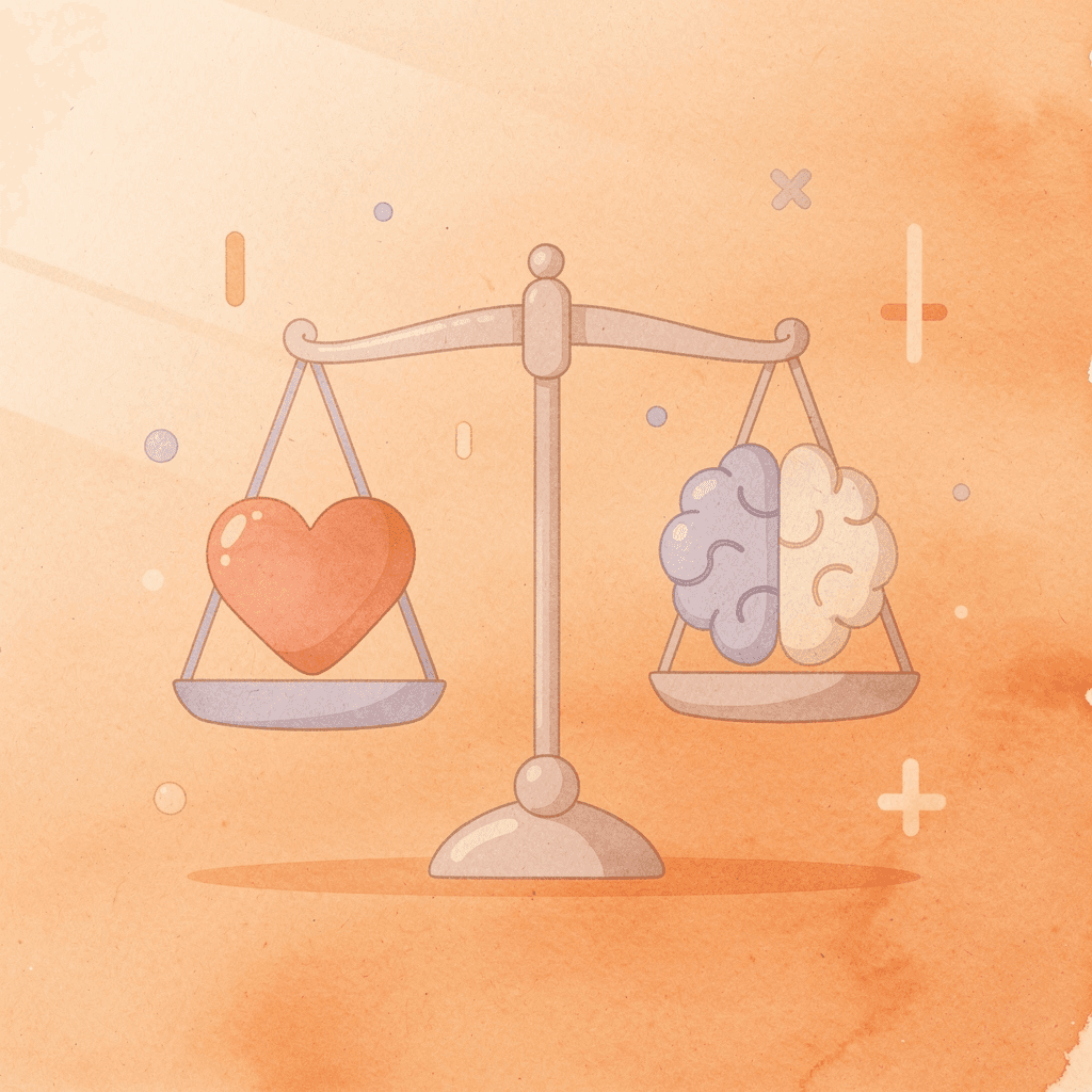 Balance scale comparing short-term savings versus long-term losses