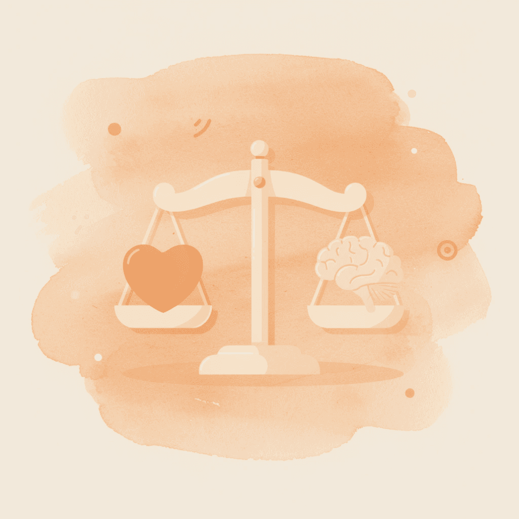 Scale comparing cost versus efficiency