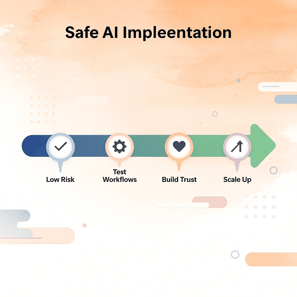 Progressive approach to implementing AI in healthcare safely