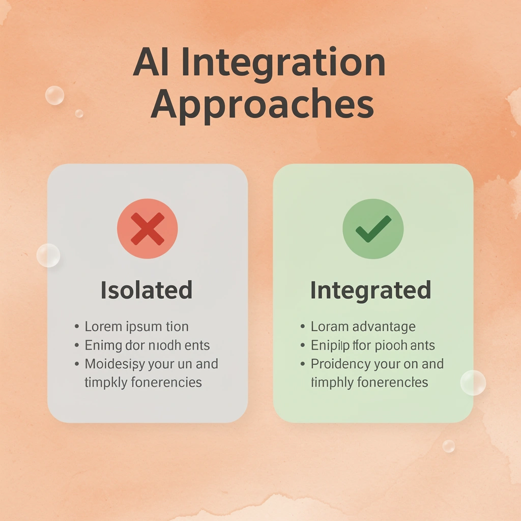 Comparison of isolated versus integrated AI deployment approaches