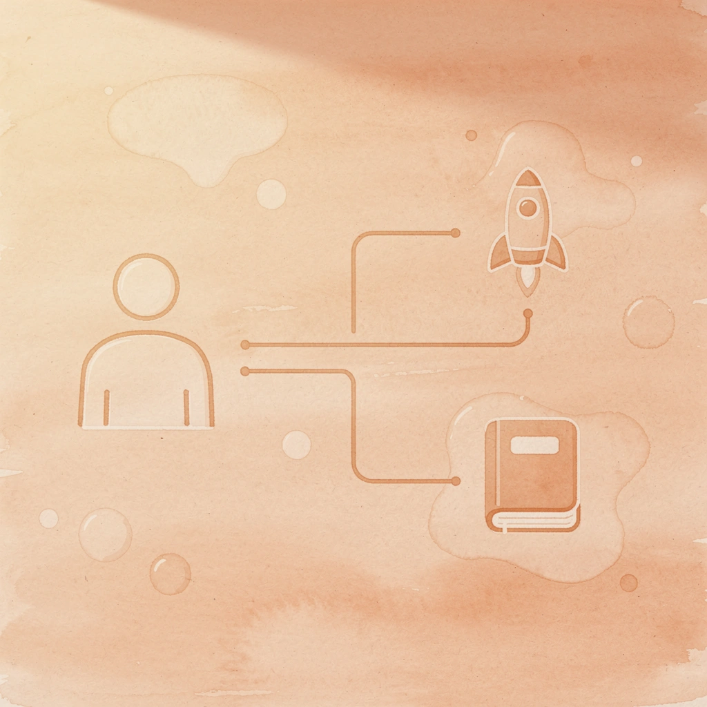 Icon showing how hiring more agents splits into multiple problems