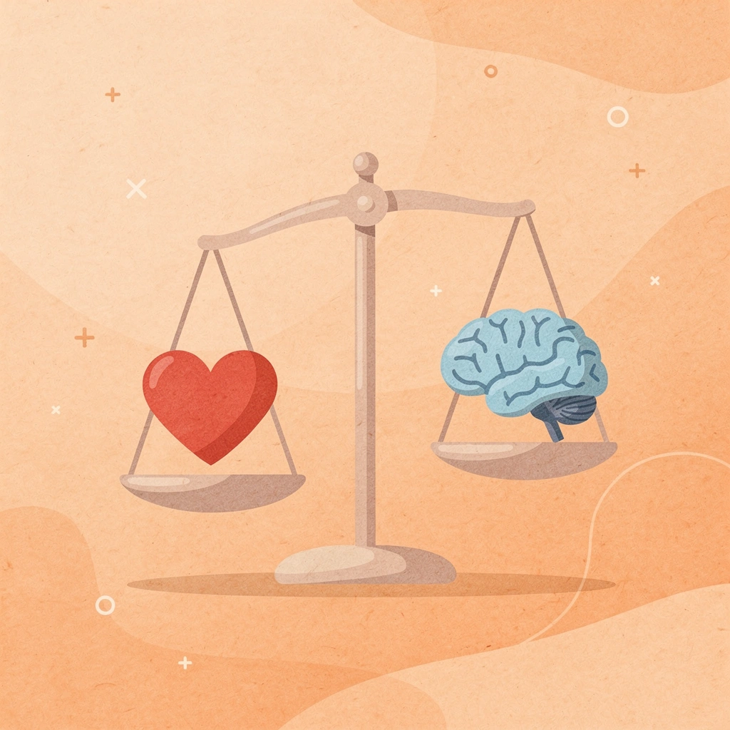 Balance scale comparing in-person guests and phone calls