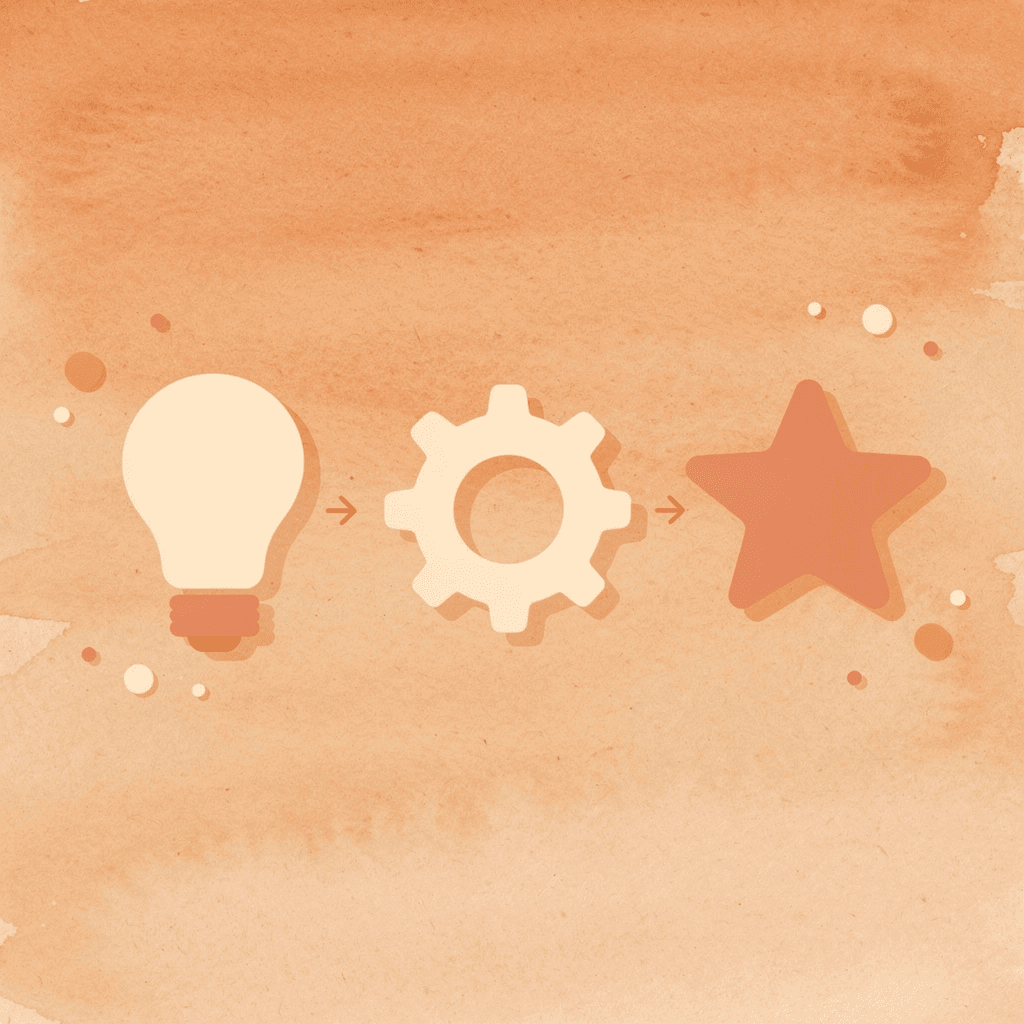 Three icons showing healthcare transformation through AI