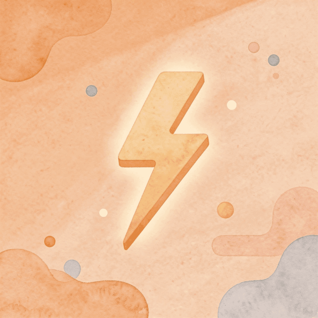 Lightning bolt icon representing fast response times