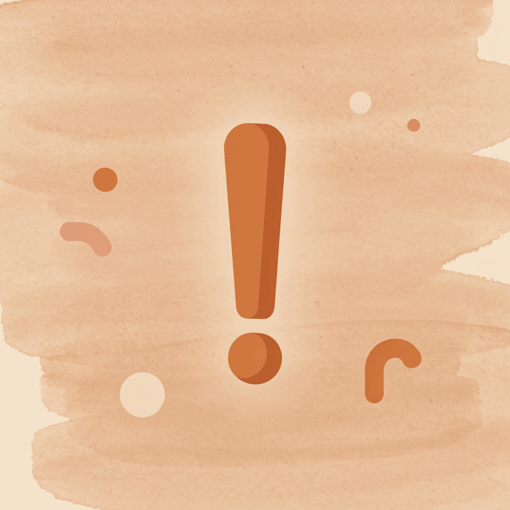 Warning icon highlighting Botpress limitations