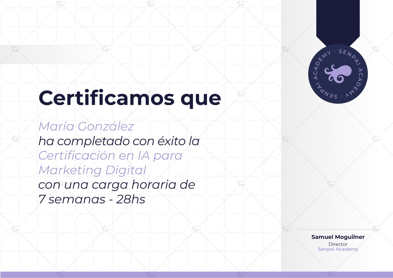certificado senpai imagen