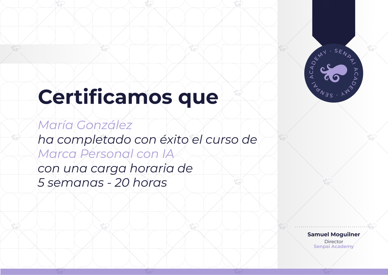 certificado senpai imagen