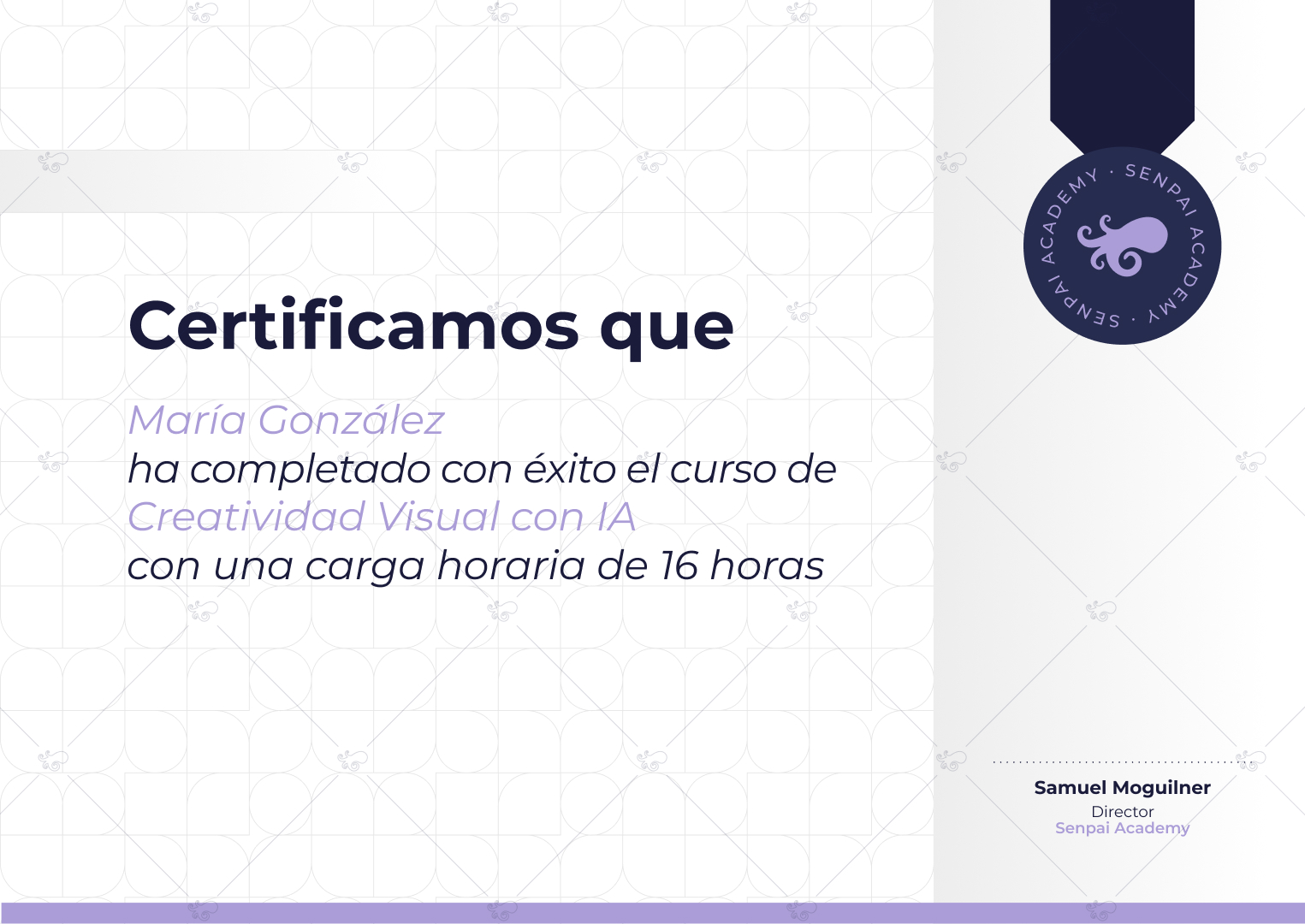 certificado senpai imagen