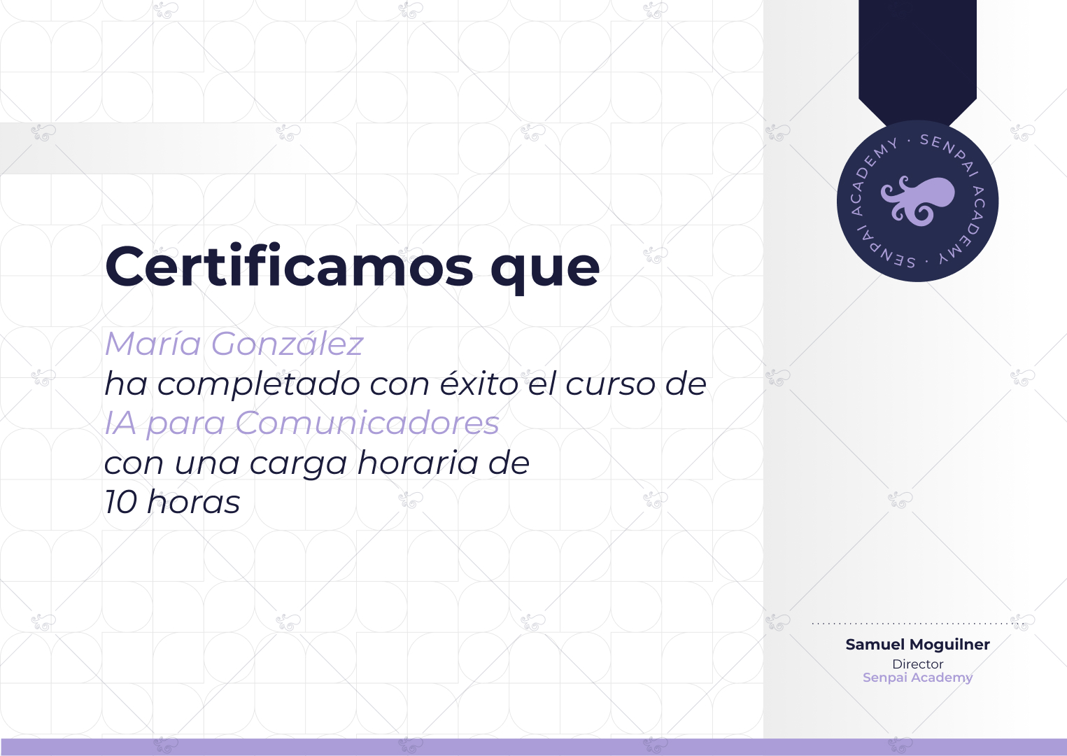certificado senpai imagen