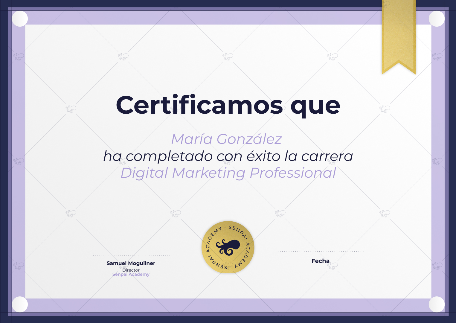 certificado senpai imagen