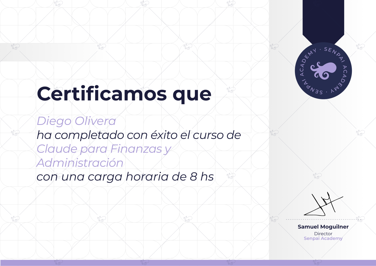 certificado senpai imagen