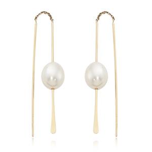 Yellow Gold Threader Earrings