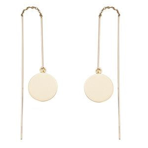 Yellow Gold Threader Earrings