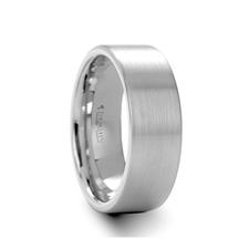 White Tungsten Men's Band