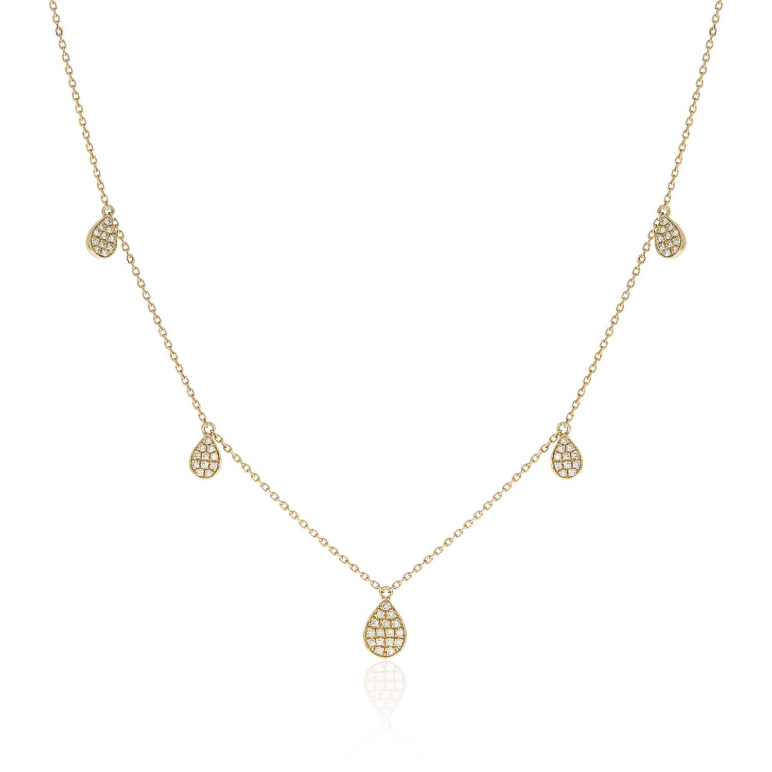 Teardrop Station Necklace