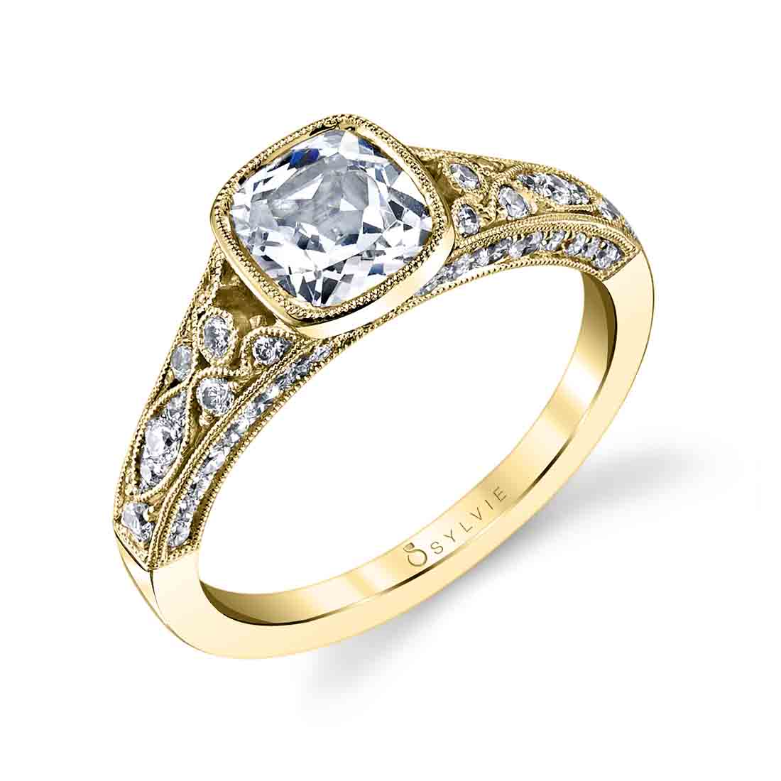 Bezel Cushion Ring