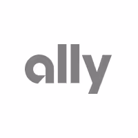 Ally brand logo in grey text.