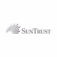 SunTrust logo with stylized rising sun graphic and text.