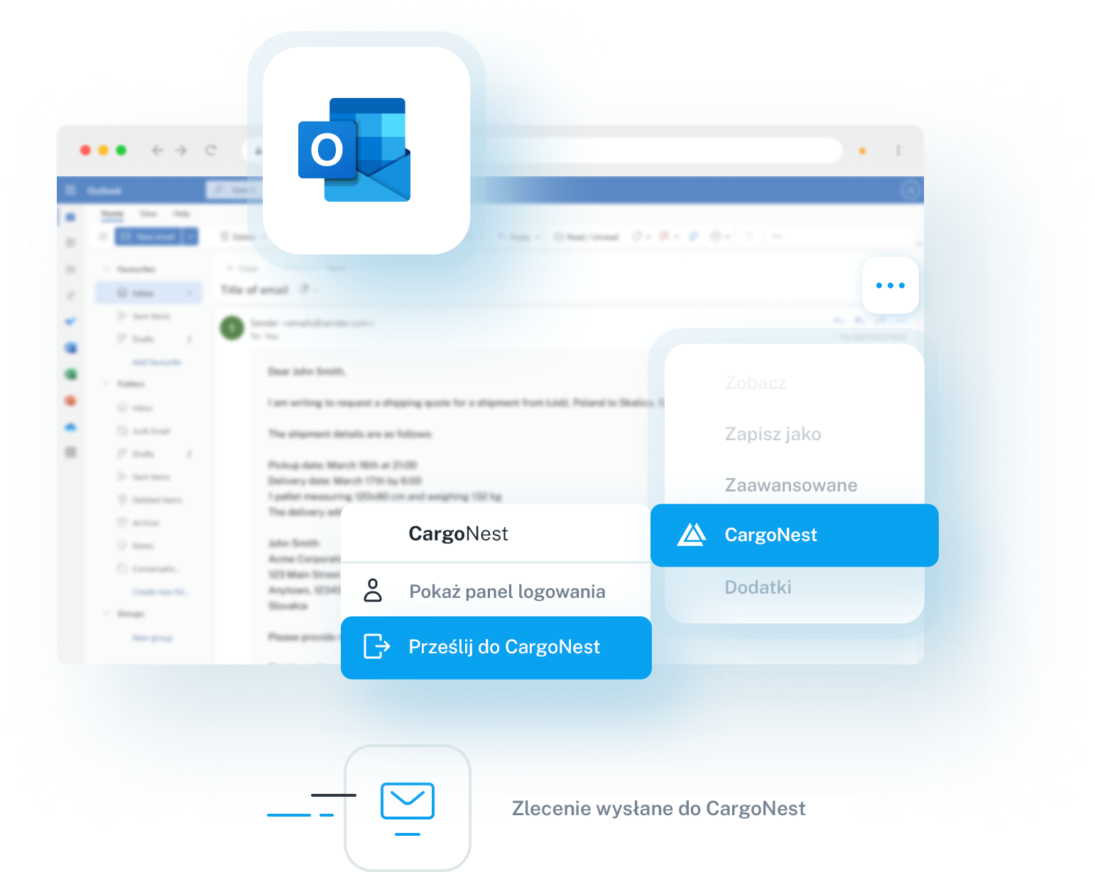 CargoNest - wtyczka AI dla MS Outlook