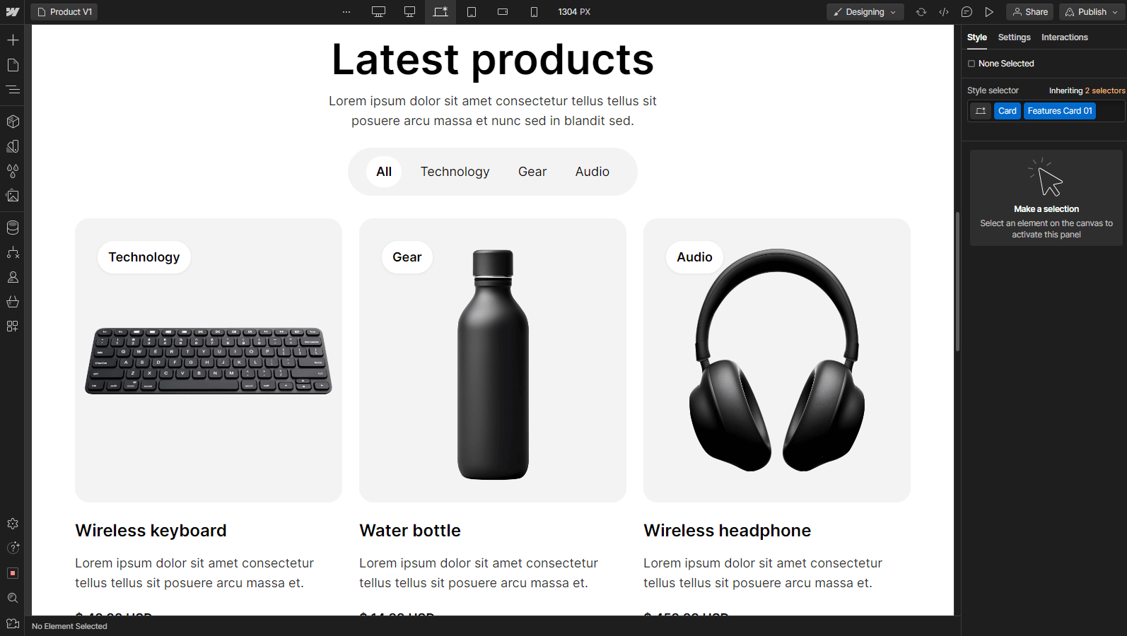 Ecommerce - Techware X Webflow Template