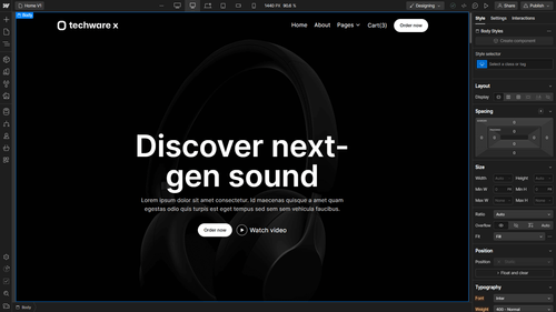 Techware X - Webflow Template And UI Kit Static Content