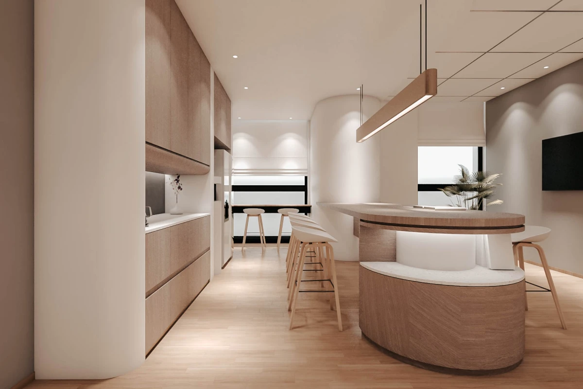 Modern Singapore office with nursing room and prayer space design