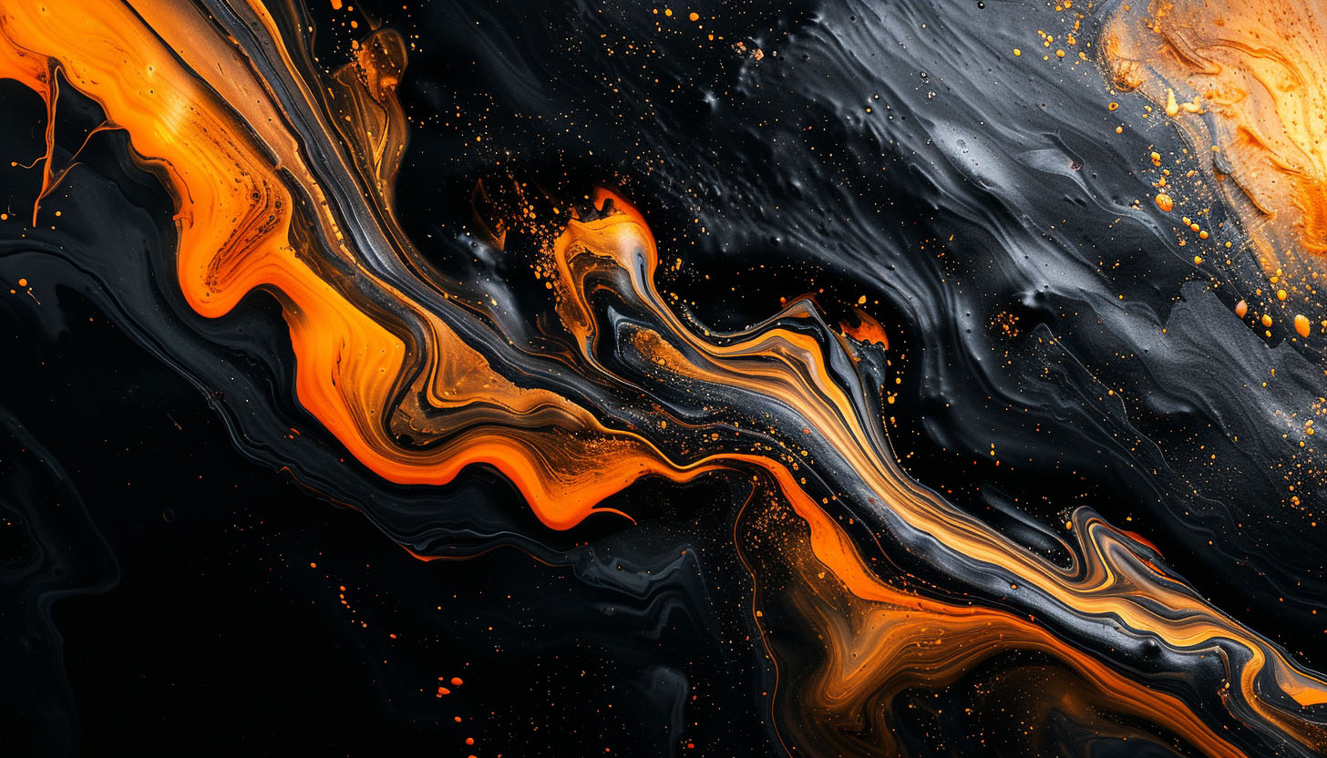AI image of smeared paint.