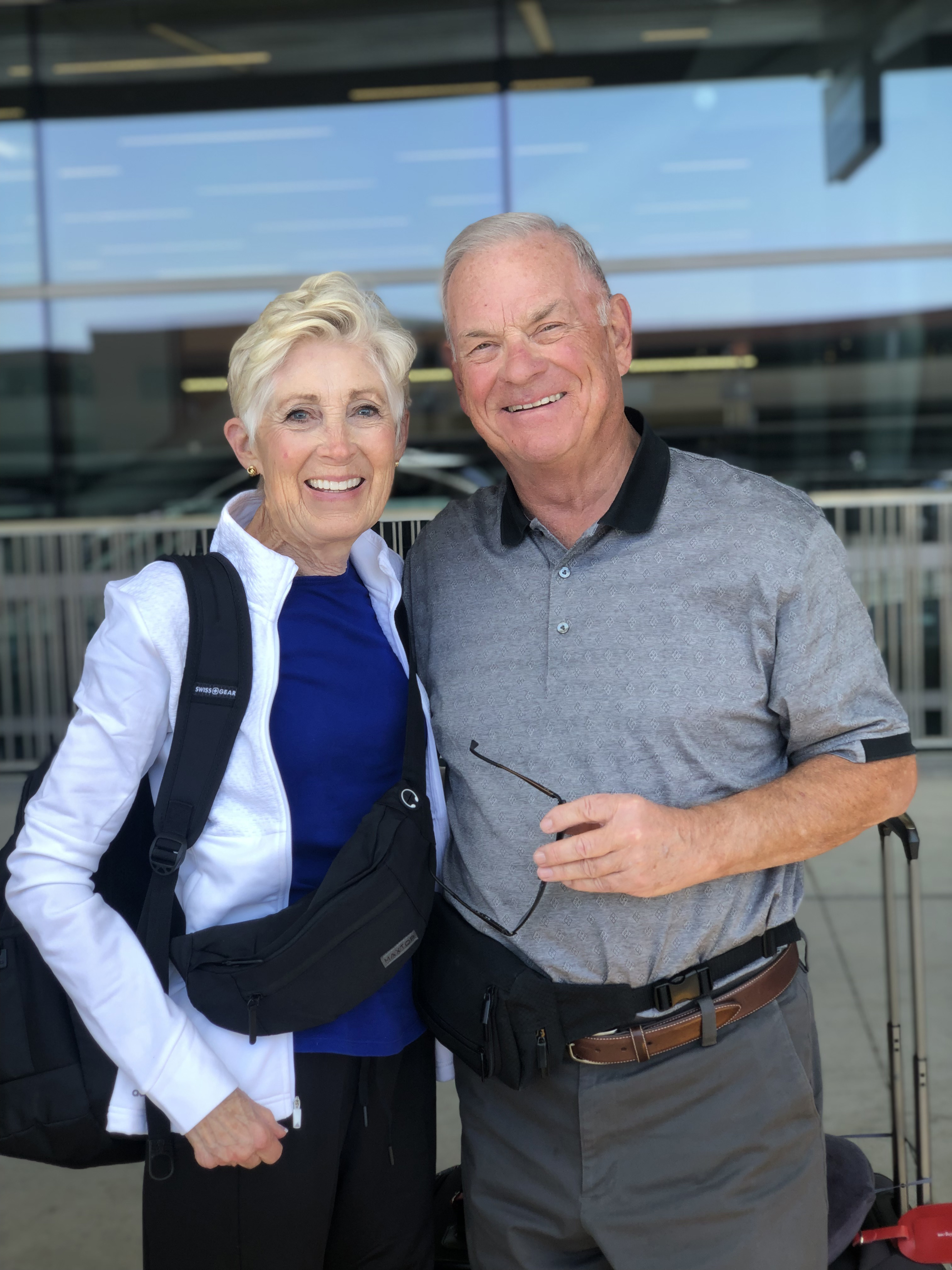 Elderly man with family. Good patient for Treasure Valley Urologists.