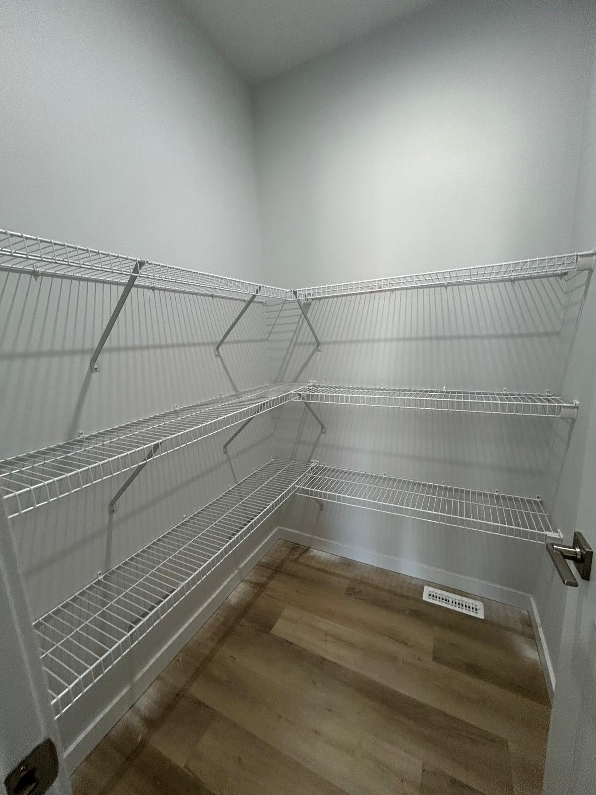 Professional wire closet organizer installation near Edmonton homes