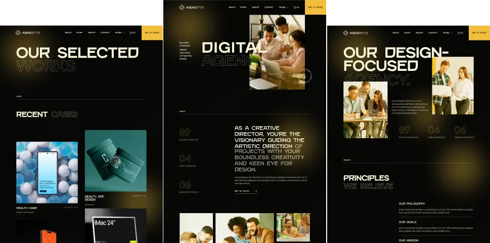 Unique page showcase image