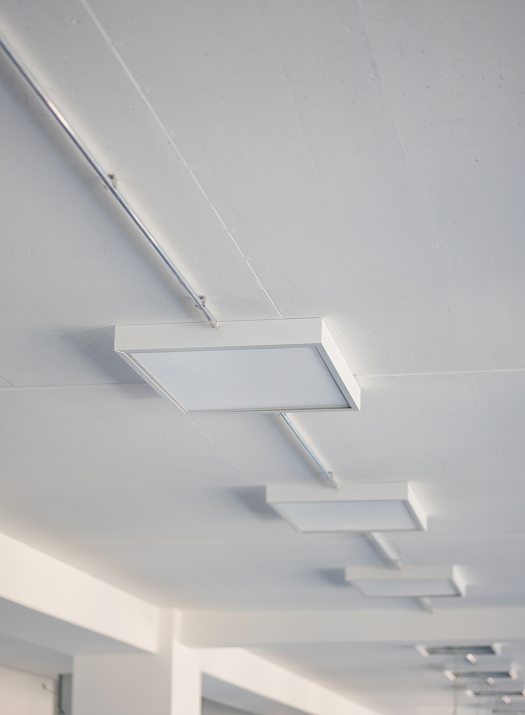 Installierte LED-Panel´s an Decke