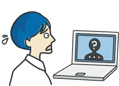 テレワークや直行直帰で一人ひとりの状況が見えない　イメージ