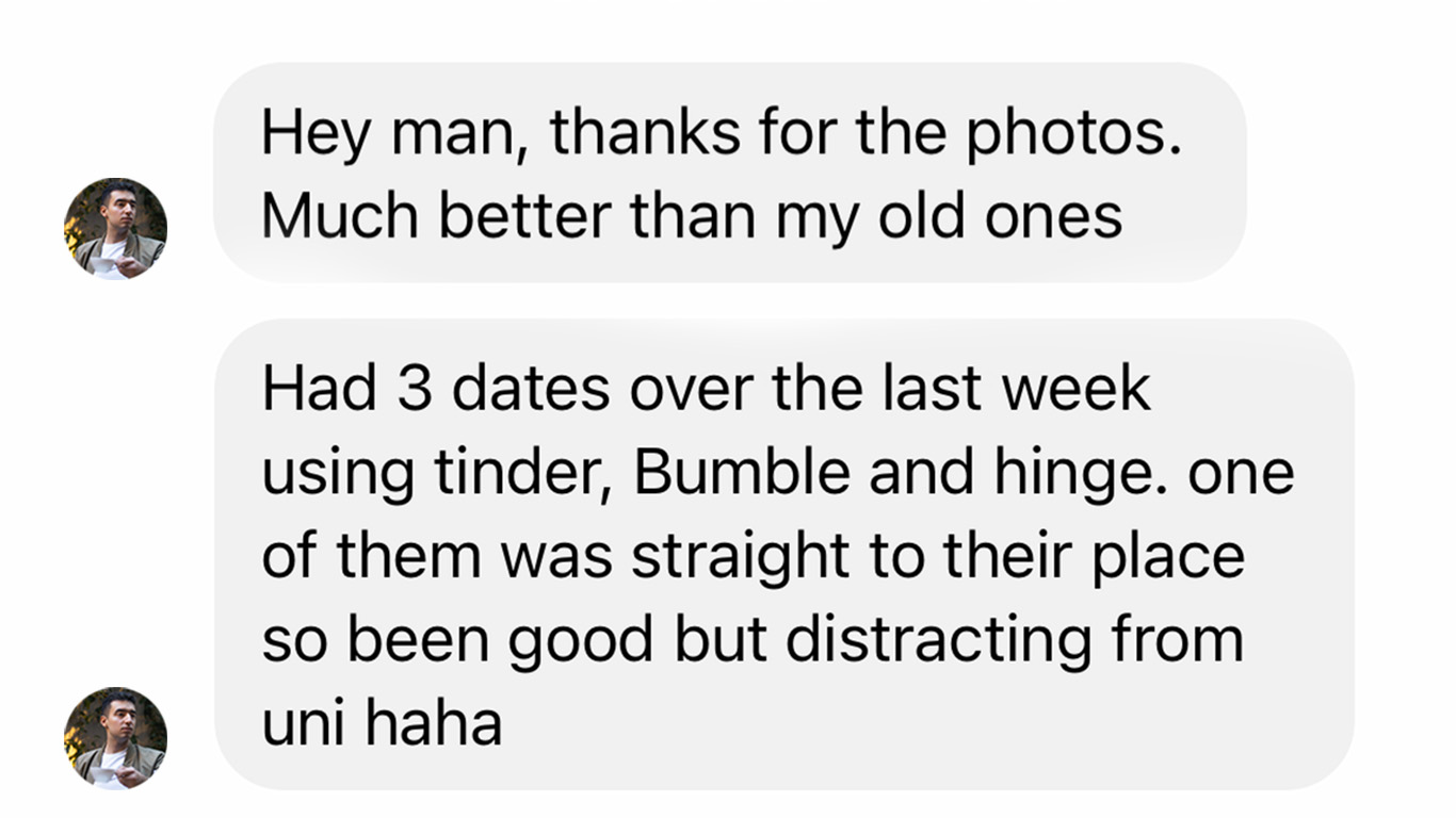 Client results screenshot 1