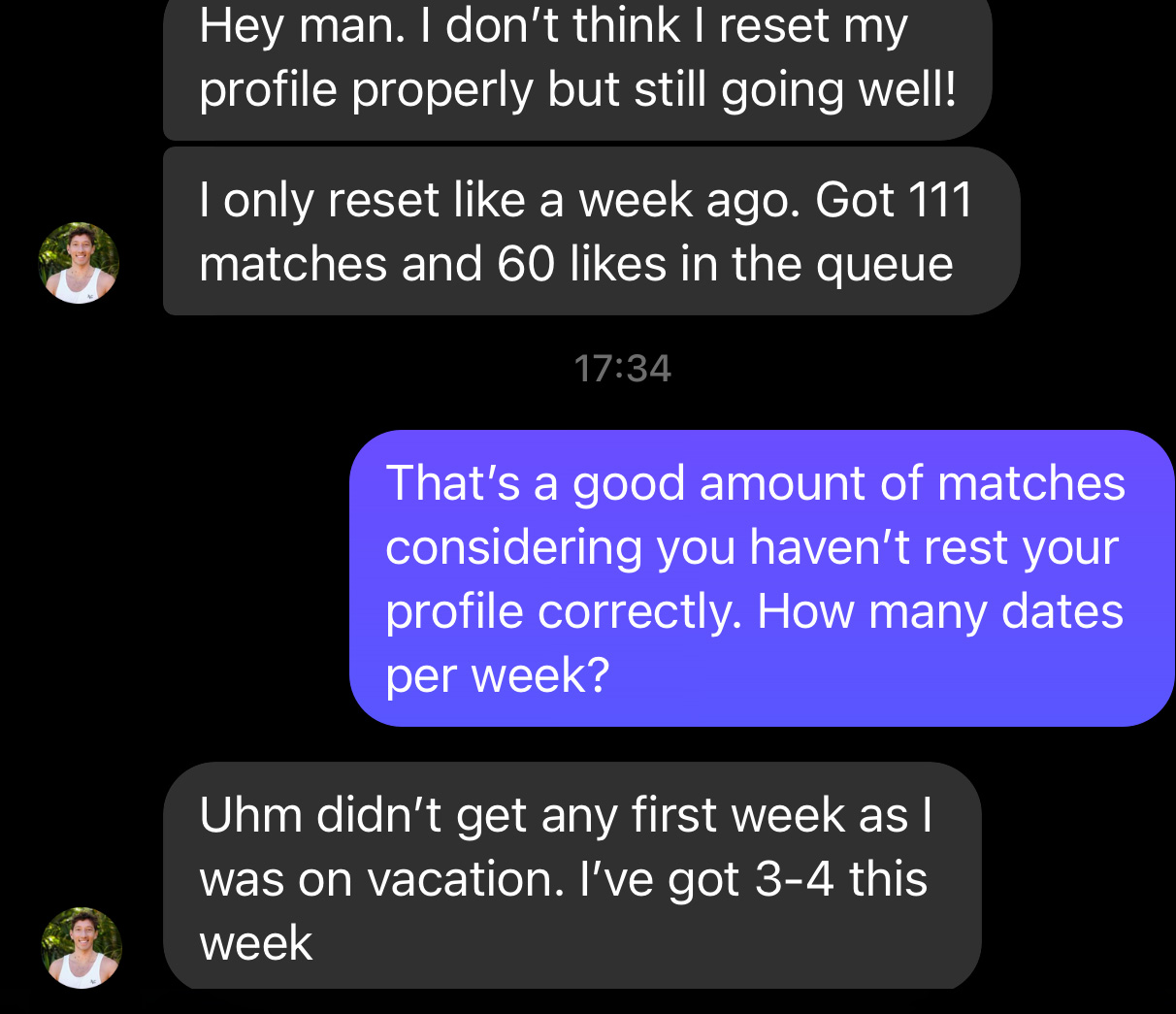 Client results screenshot 3