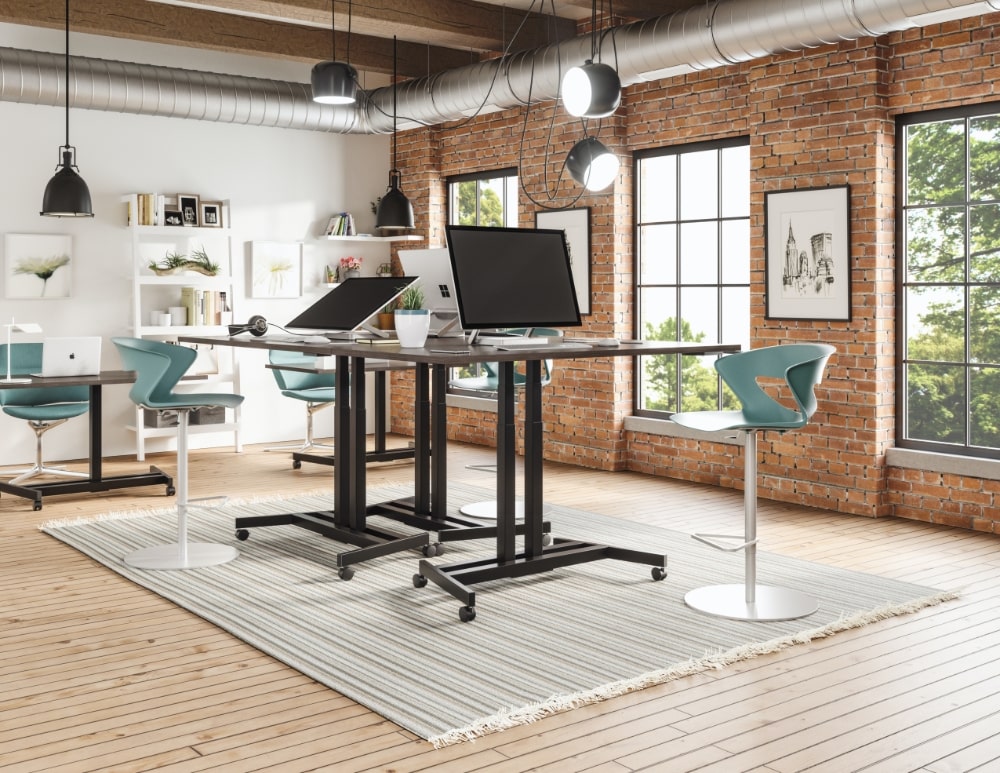 A desk at Reside Flex