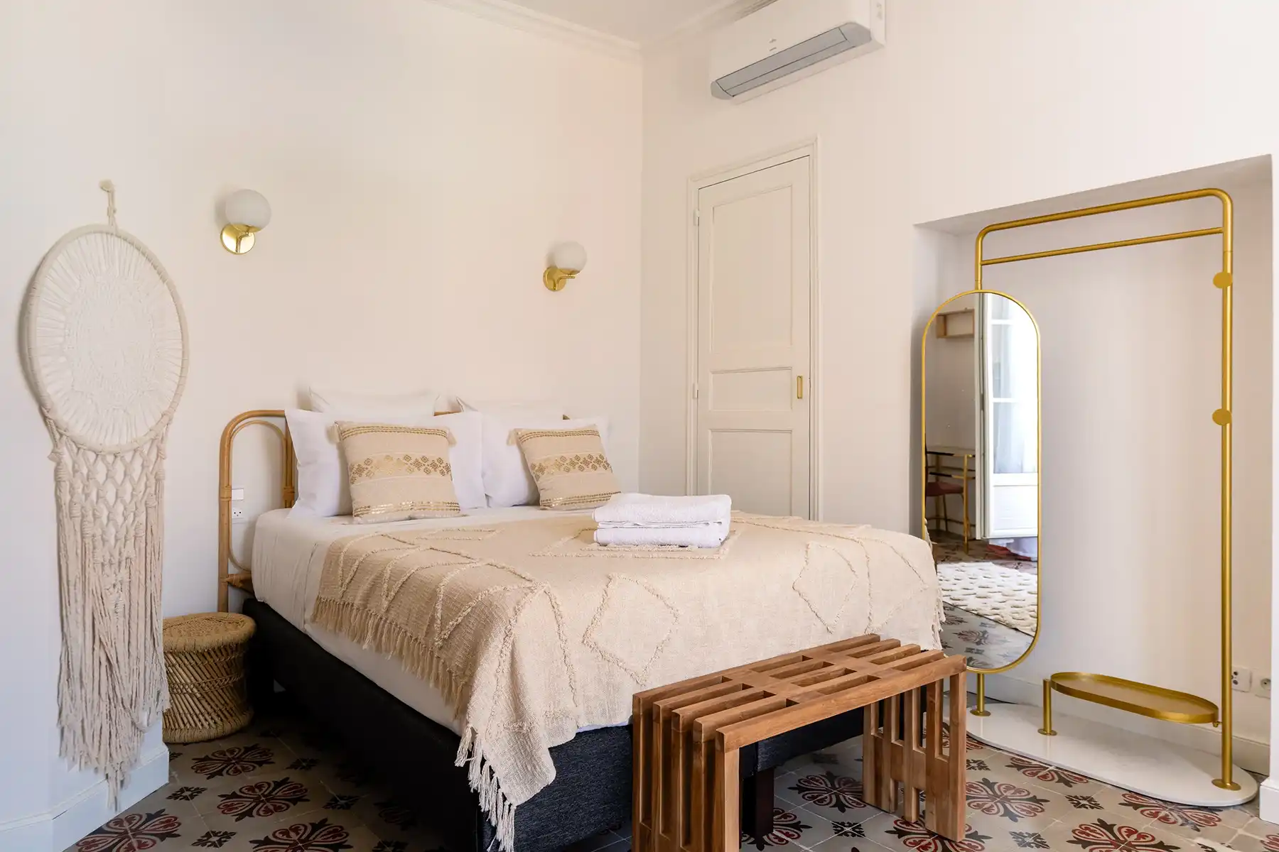 Chambre principale Maison de Maître Cœur Cristal Magalas Hérault