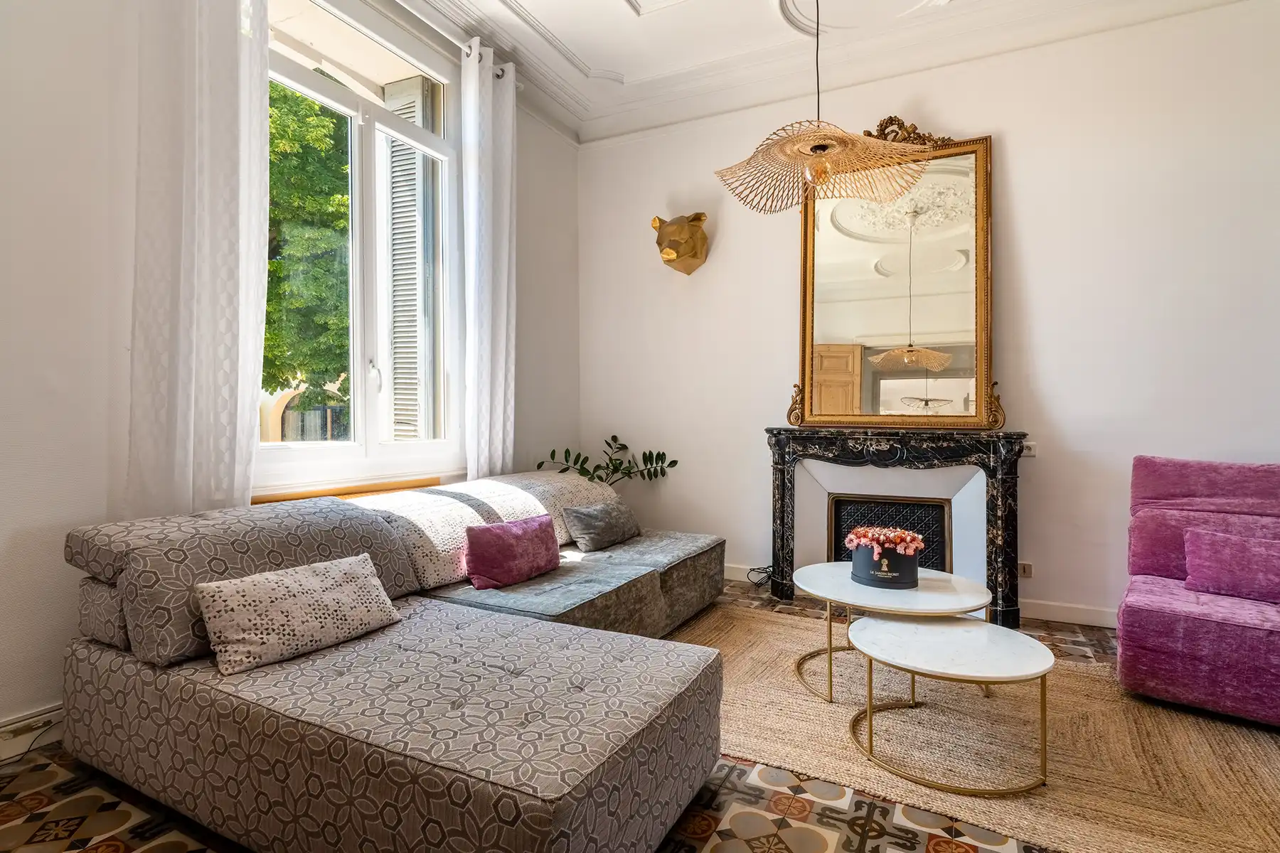 Salon Maison de Maître Cœur Cristal Magalas 2 