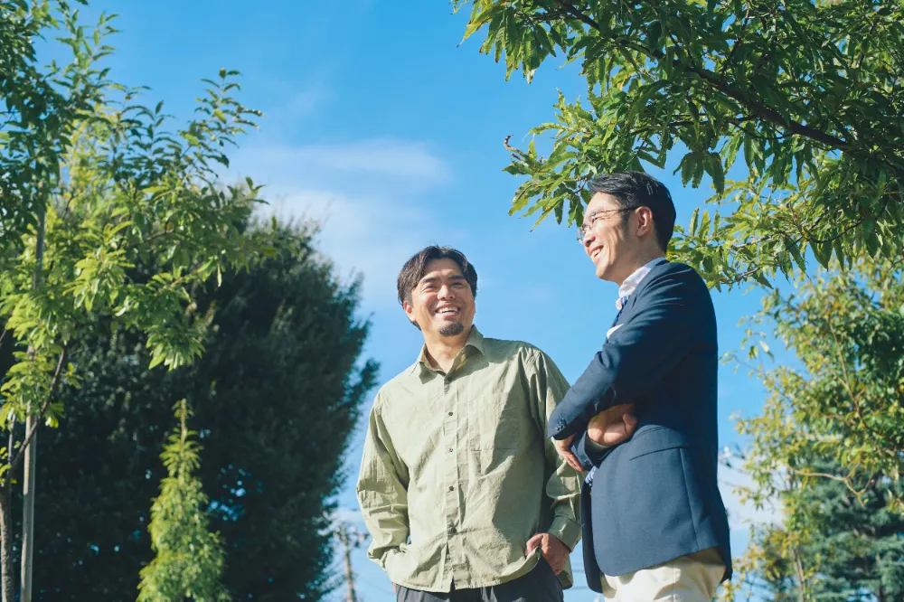 経営学者 宇田川元一 さんと株式会社mento 代表取締役 木村憲仁の対談の様子