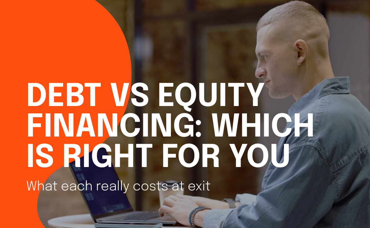 Debt vs equity financing UK SME blog cover