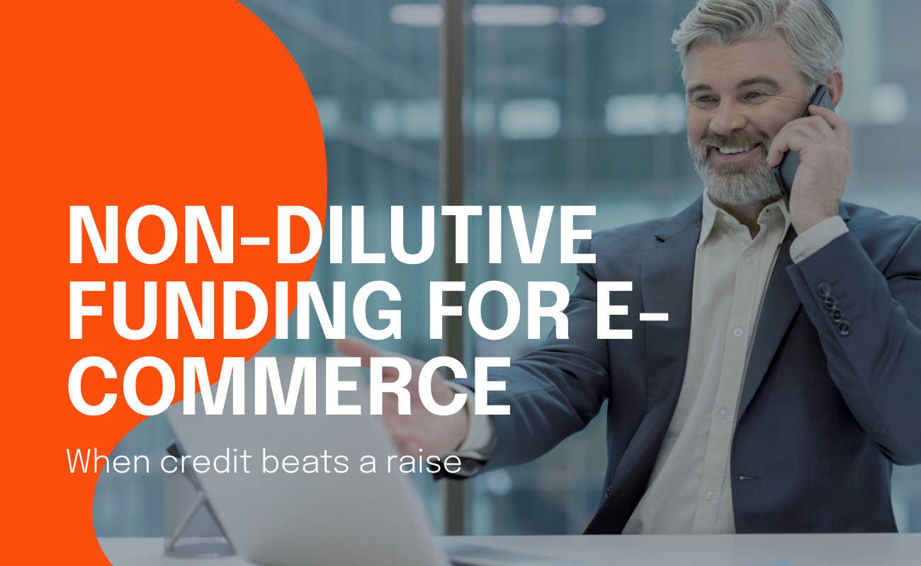 Non-dilutive funding for e-commerce founders blog cover