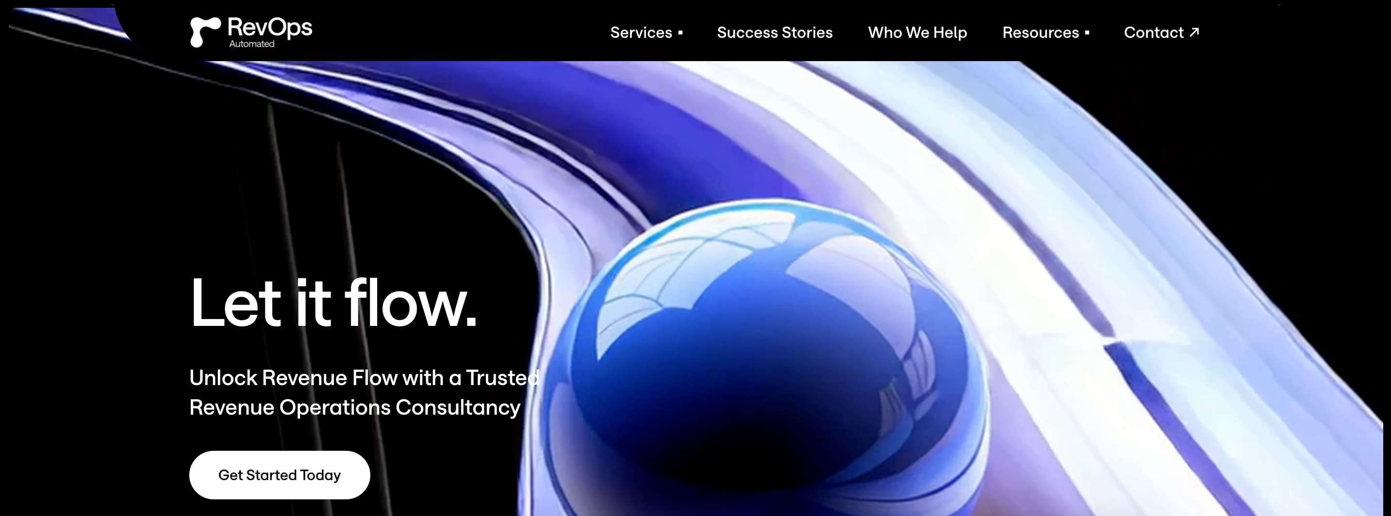 RevOps automated homepage