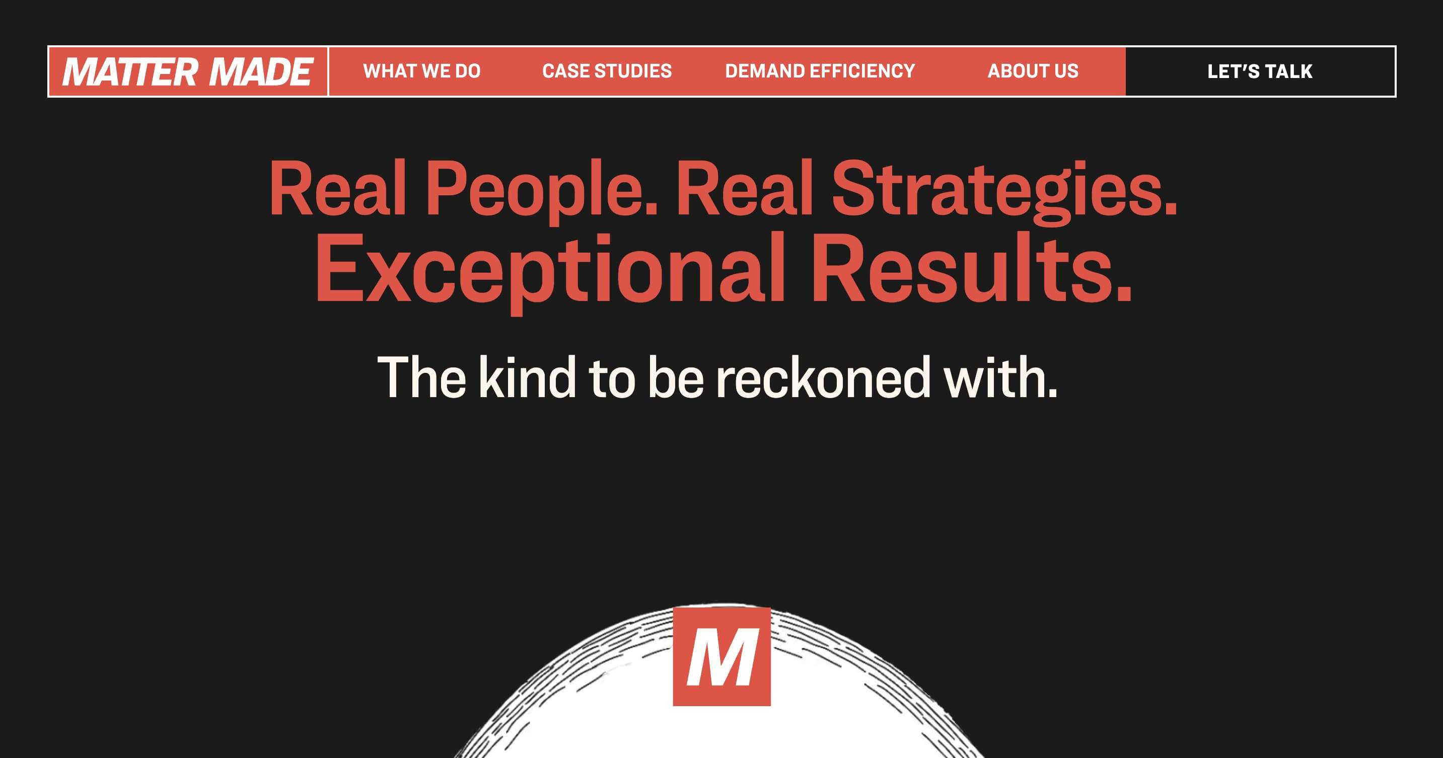 Matter made homepage