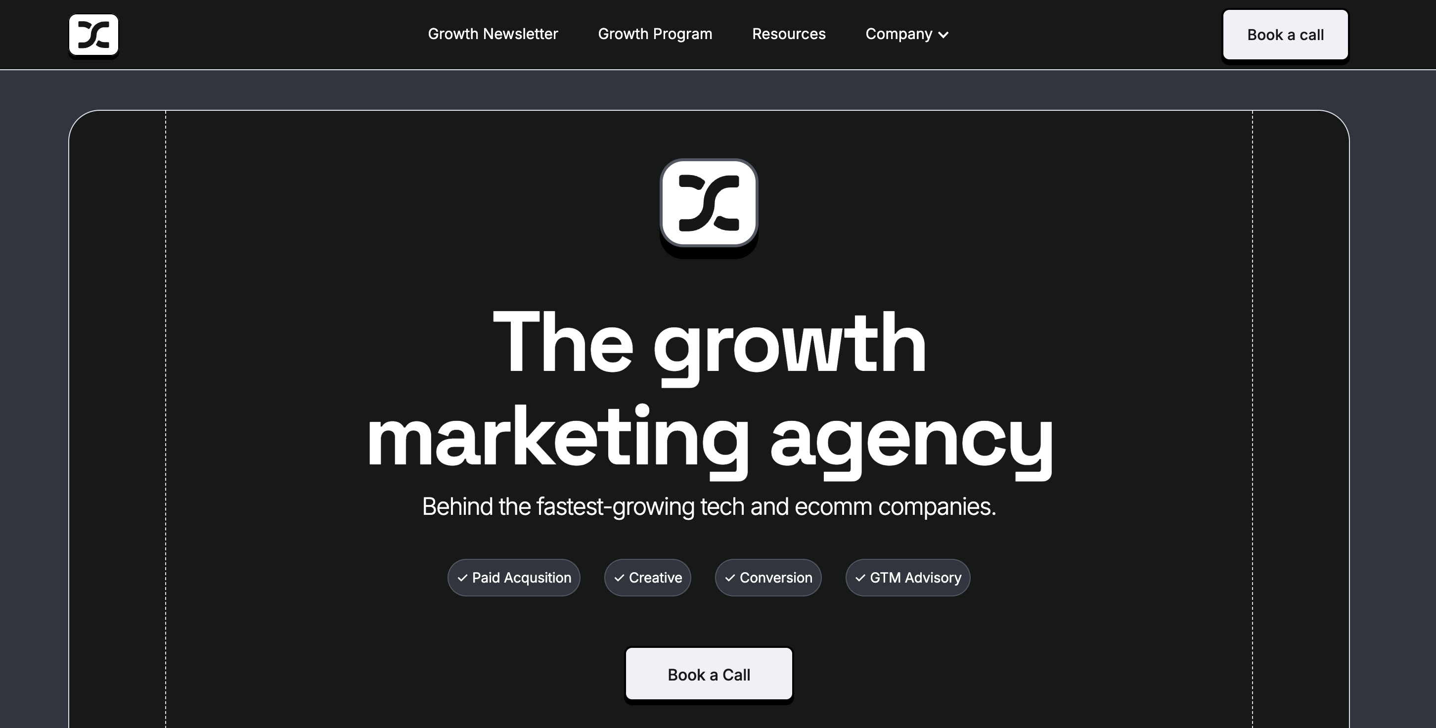 Screnshot of Demand Curve homepage